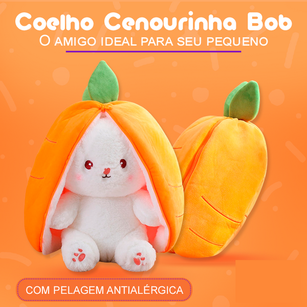 Coelho Cenourinha Bob |O Amigo Ideal Para seu pequeno| Antialérgico (PROMOÇÃO)